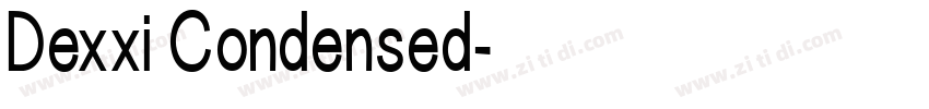 Dexxi Condensed字体转换 Dexxi Condensed字体转换